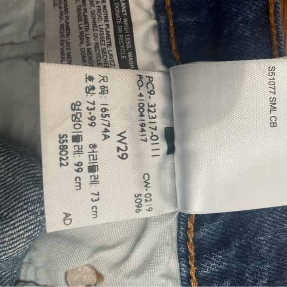 Levi's Blue Frayed Hem Shorts sz. 29 - Picture 6 of 6